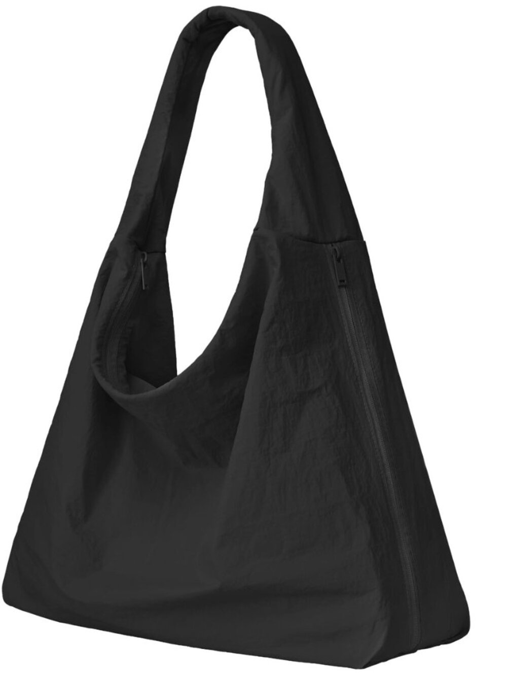 Hobo Bags for Women Nylon Crescent Shoulder Bag Large Tote Bag with Side Pockets